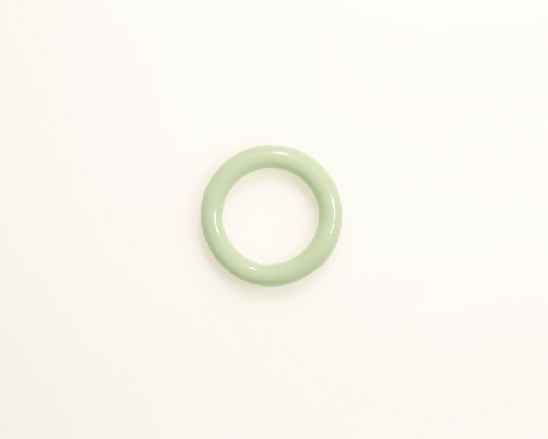 Thin Glass Ring – Mint green