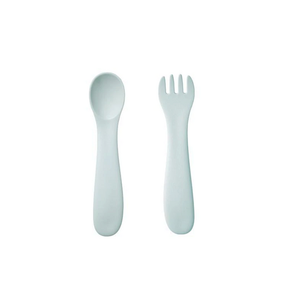 Kinto Bonbo Kids Spoon & Fork Set – Blue