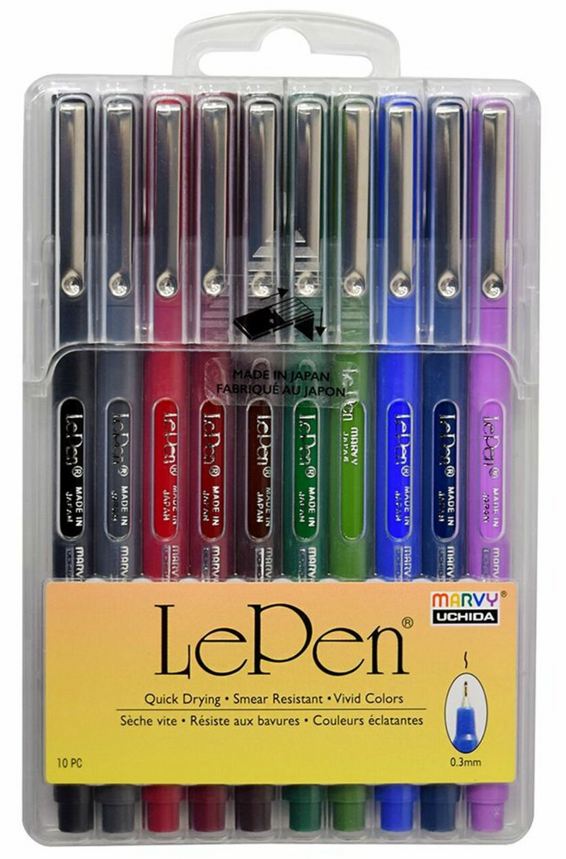 Le Pen – Set of 10, Dark Colors – Family of Things
