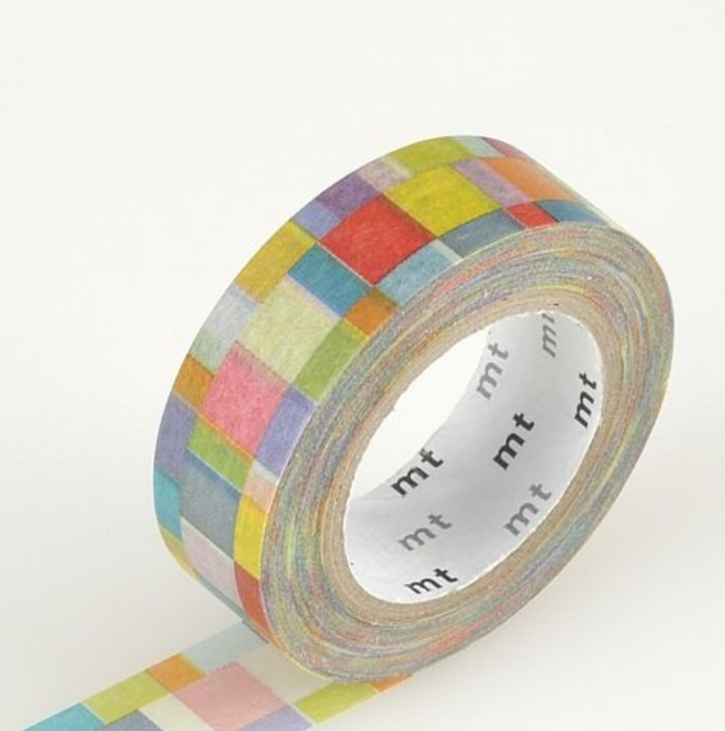 MT Washi Tape Single Roll – Mosaic Bright