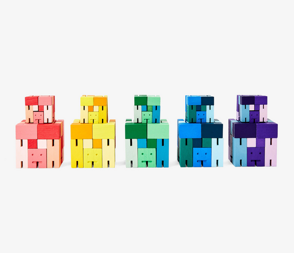 areaware Cubebot Capsule Collection Micro – Purple Multi