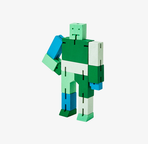 areaware Cubebot Capsule Collection Micro - Green Multi