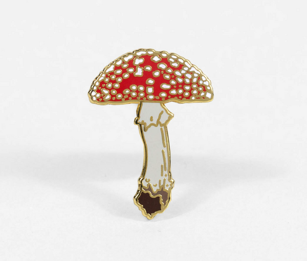 Berkley Illustration Mushroom Enamel Lapel Pin