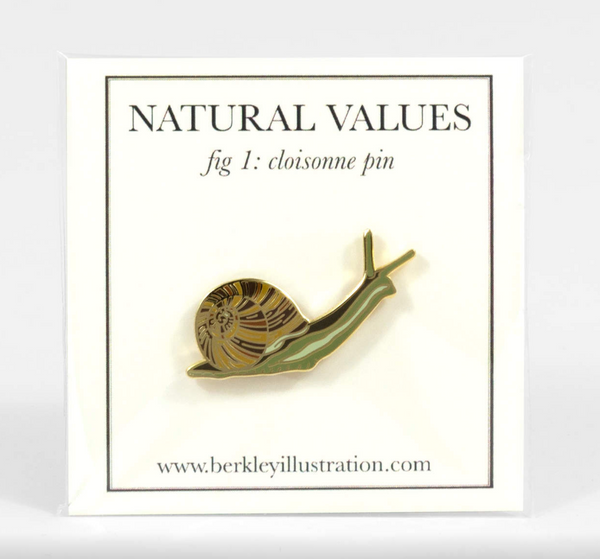 Berkley Illustration Snail Enamel Lapel Pin