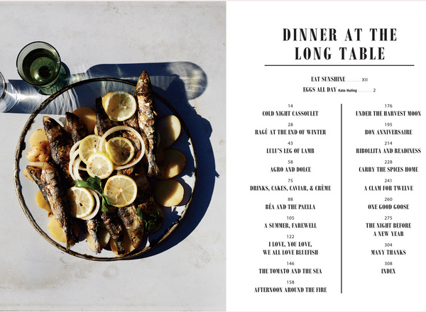 Dinner at the Long Table Cookbook – by Andrew Marlow & Anna Dunn