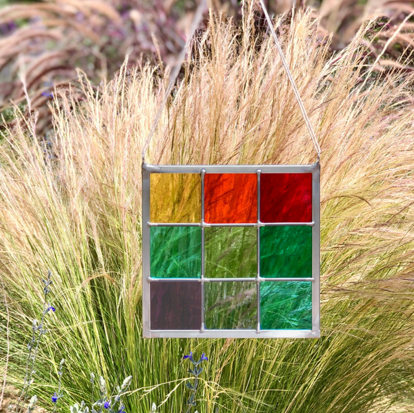 Stained Glass Panel – Square Rainbow