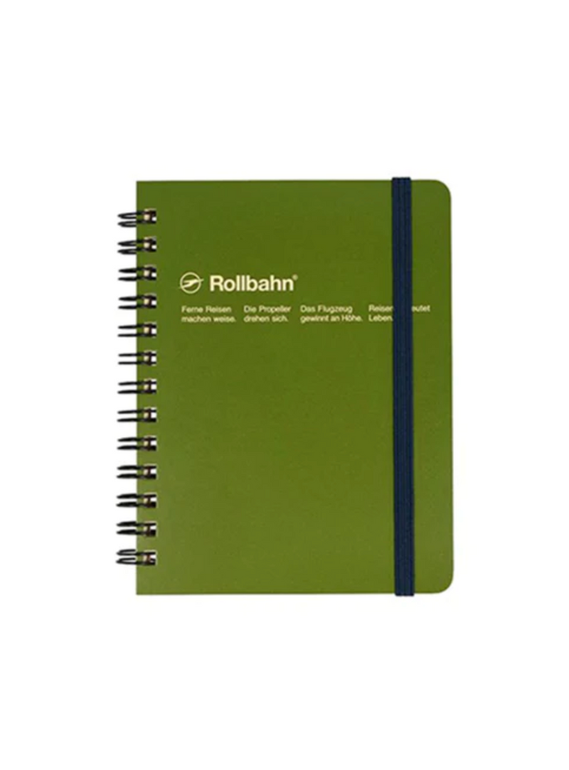 Rollbahn Spiral Notebook –  Olive (pocket memo))