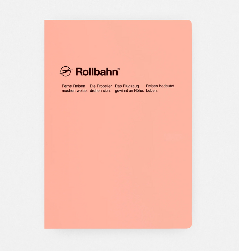 Rollbahn 'Note' Notebook – B6 (light blue or pink)