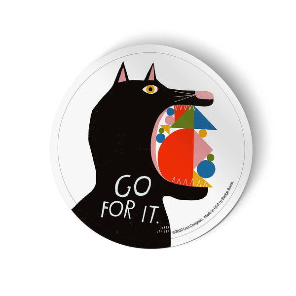 Go For It Sticker by Lisa Congdon