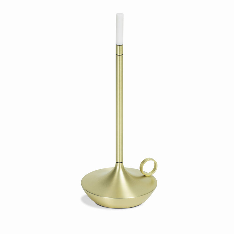 Wick Portable Rechargeable Lamp – Brass