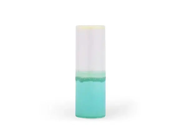 Porcelain Colorful Cylinder Vase – Lavender/Green