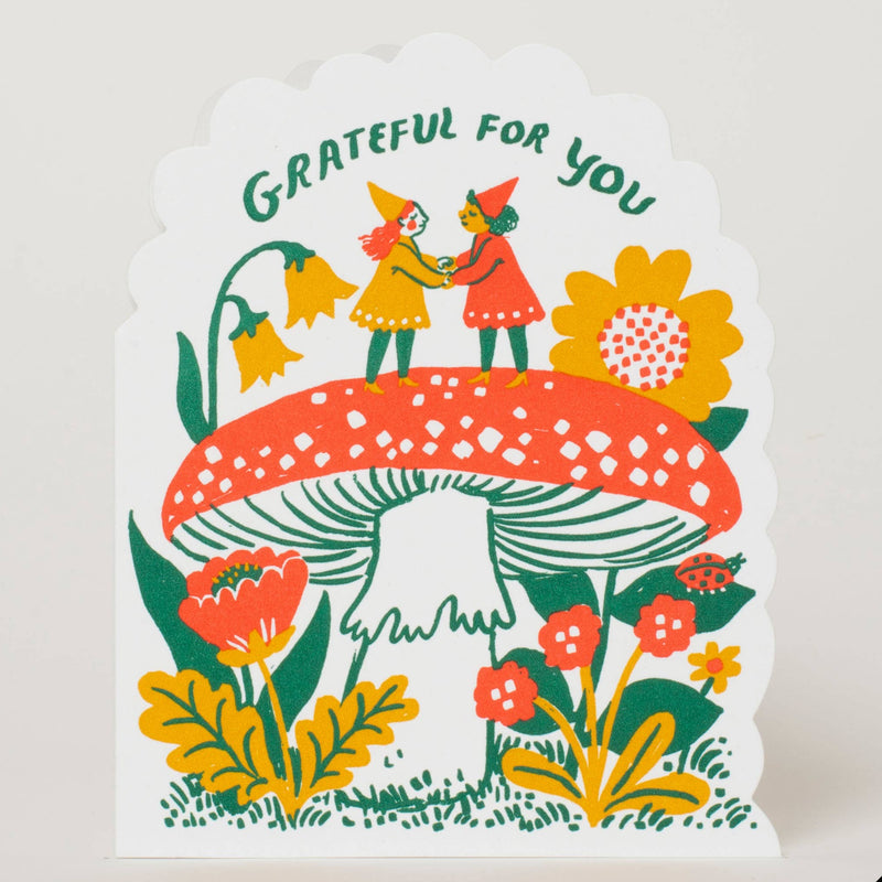 Grateful for you Gnomes Card by Phoebe Wahl