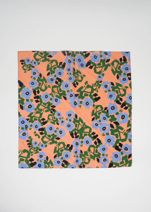 Silk & Cotton Bandana – Peach Heirofloral by State the Label