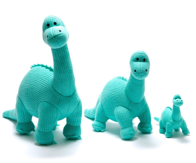Best Years Diplodocus Dinosaur Plush Toy – Ice Blue