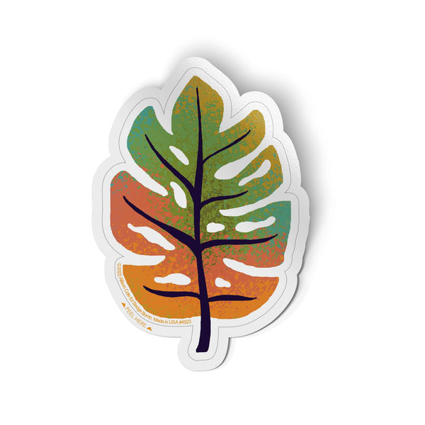 Monstera Leaf Sticker by Allison Cole
