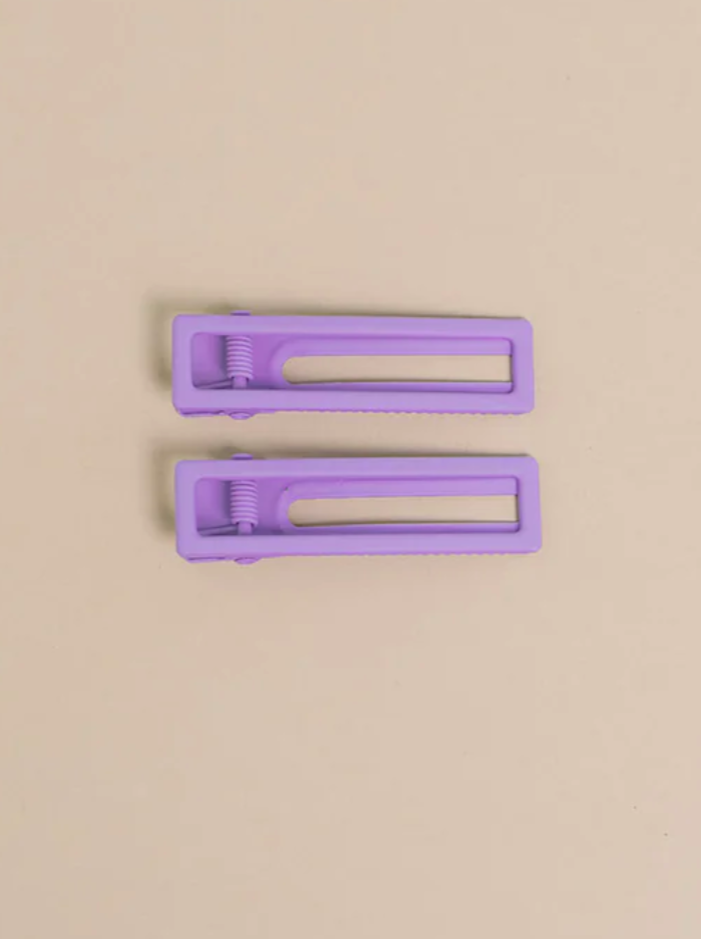 Lu Lu Hair Clips – Lilac Purple