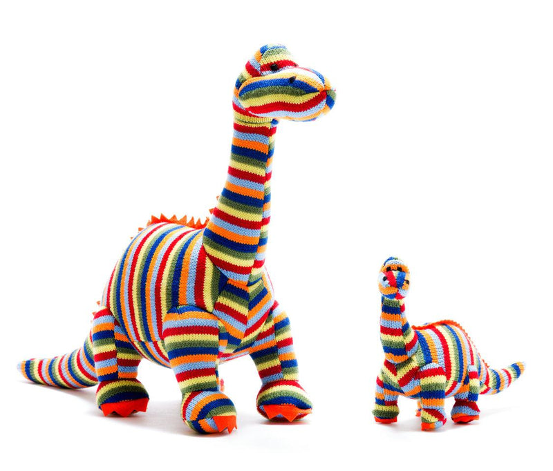 Best Years Dinosaur Plush Toy Large Diplodocus – Rainbow Stripe